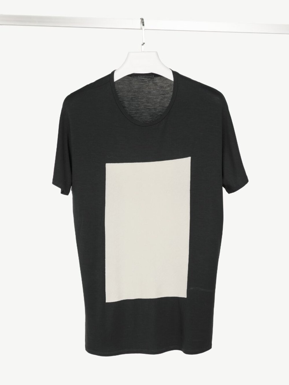 Marie Saint Pierre Black Jersey Geometric-Applique T-Shirt